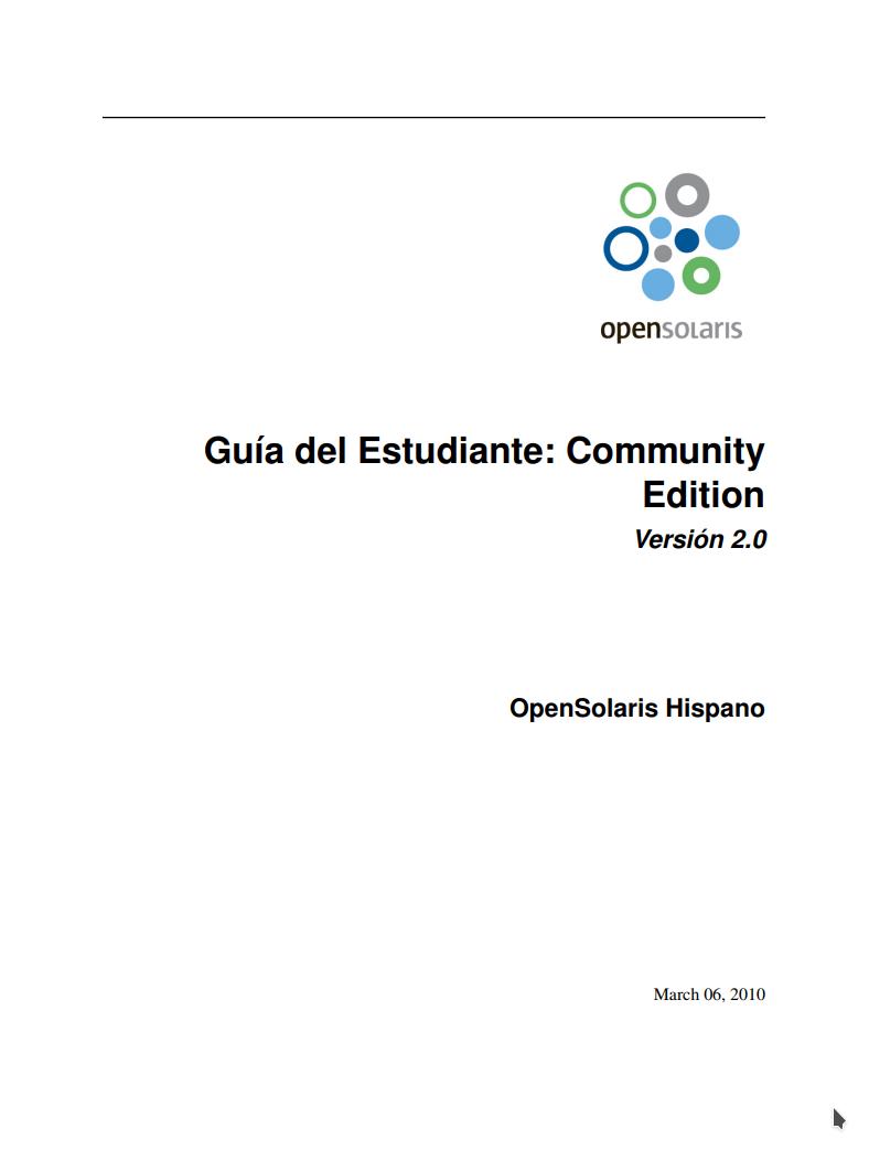 Imágen de pdf Guía del Estudiante: Community Edition